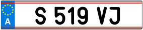 Trailer License Plate